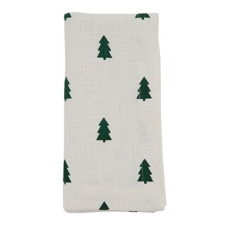 Shop Holiday Table Napkins With Christmas Tree Design Set Of 4 Overstock 31426089