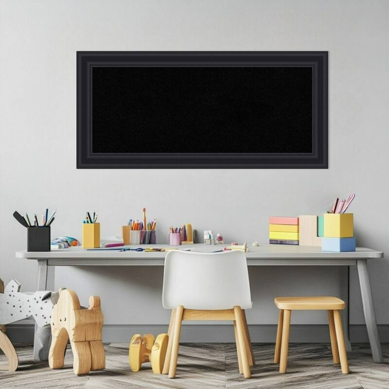 Dalat Black Framed Cork Board - Bulletin Board, Organization Board, Pin Board