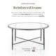 preview thumbnail 5 of 8, 247 Shop At Home Lalia Modern Hammered Metal Round Coffee Table