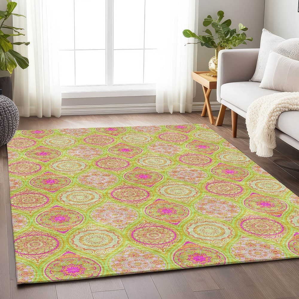 Premium Washable Super Soft Boho Mosaic Mayfield Rug