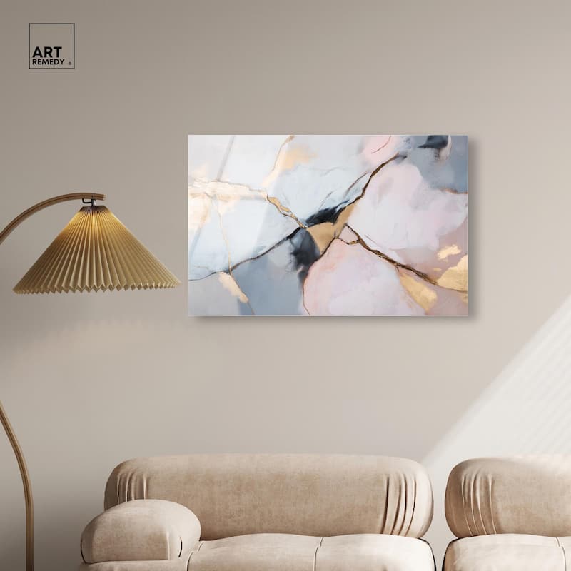 Gilded Veins Acrylic by Art Remedy, Ready to Hang