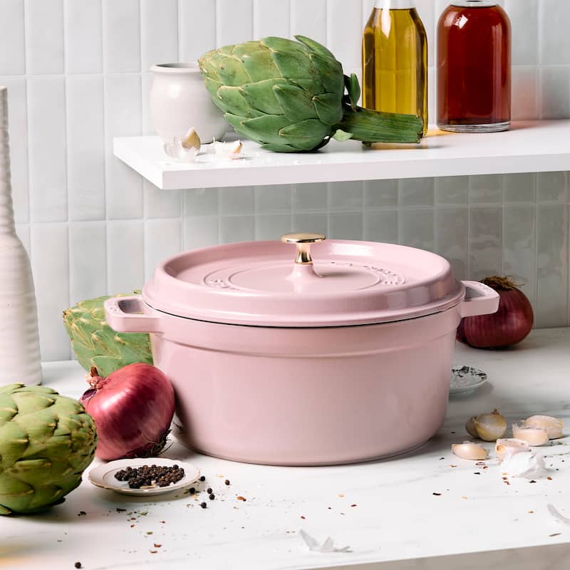 STAUB Cast Iron 5.5-qt Round Cocotte