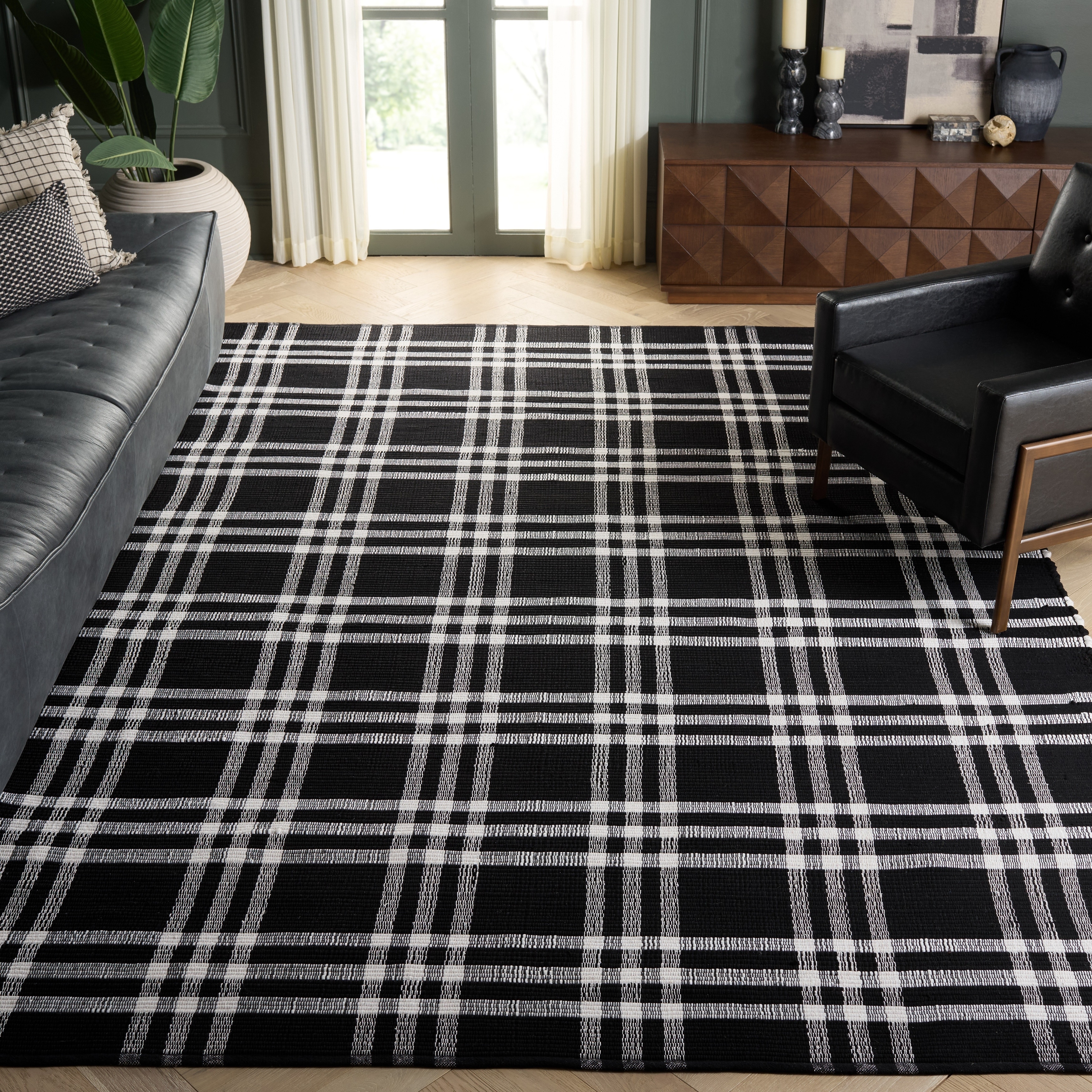 SAFAVIEH Handmade Montauk Steljana Contemporary Cotton Rug