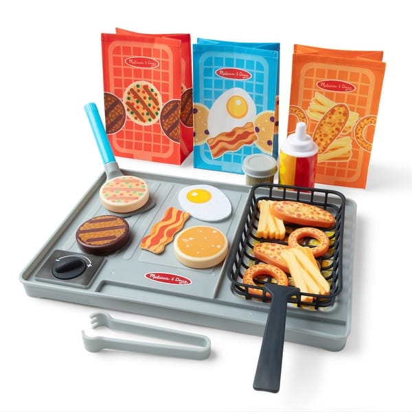 slide 2 of 3, Melissa & Doug Flip & Fry Grill Play Set with Water WOW Color Reveal - Multi Multi - Kids