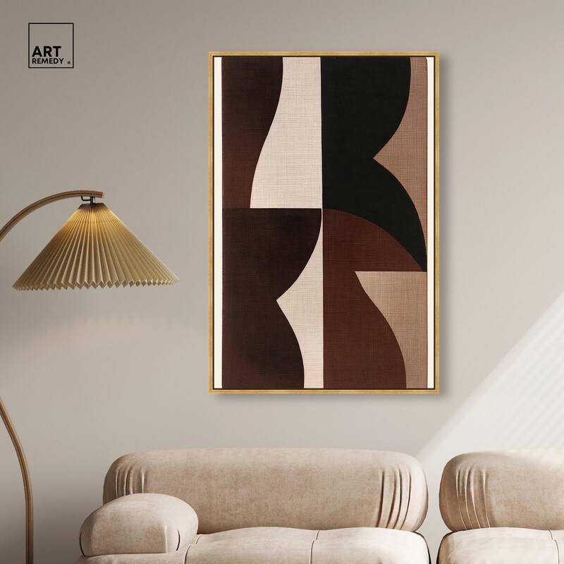 Quartet in Brown II Canvas by Art Remedy