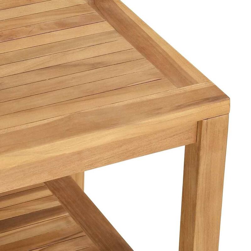 vidaXL Coffee Table Brown Solid teak wood