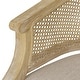 preview thumbnail 24 of 24, Roomfitters Natural Rattan Barrel Accent Chair, Cane Woven Backrest with Upholstered Seat
