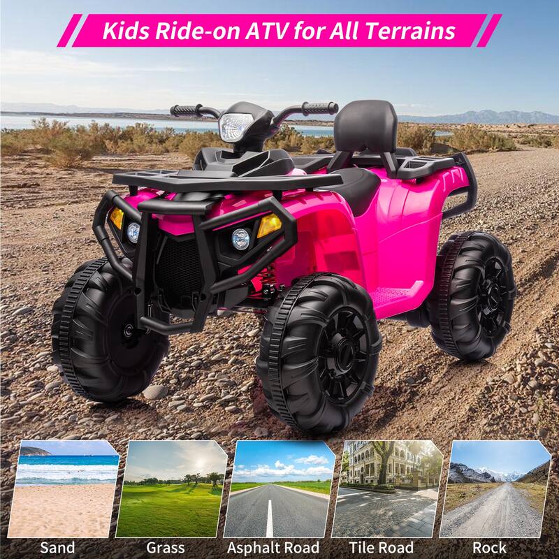 2 Seater Kids Ride On Car ATV Battery Powered Car for Big Kids Electric Vehicle Ride On Toy