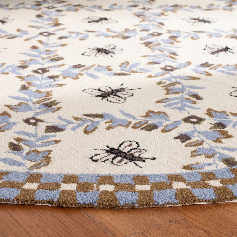 SAFAVIEH Handmade Chelsea Aubree French Country Trellis Wool Rug