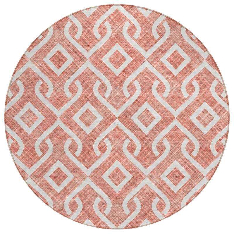HomeRoots Geometric Transitional Rectangle Outdoor Rug