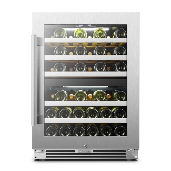 magic chef 44 bottle built in dual zone wine cooler