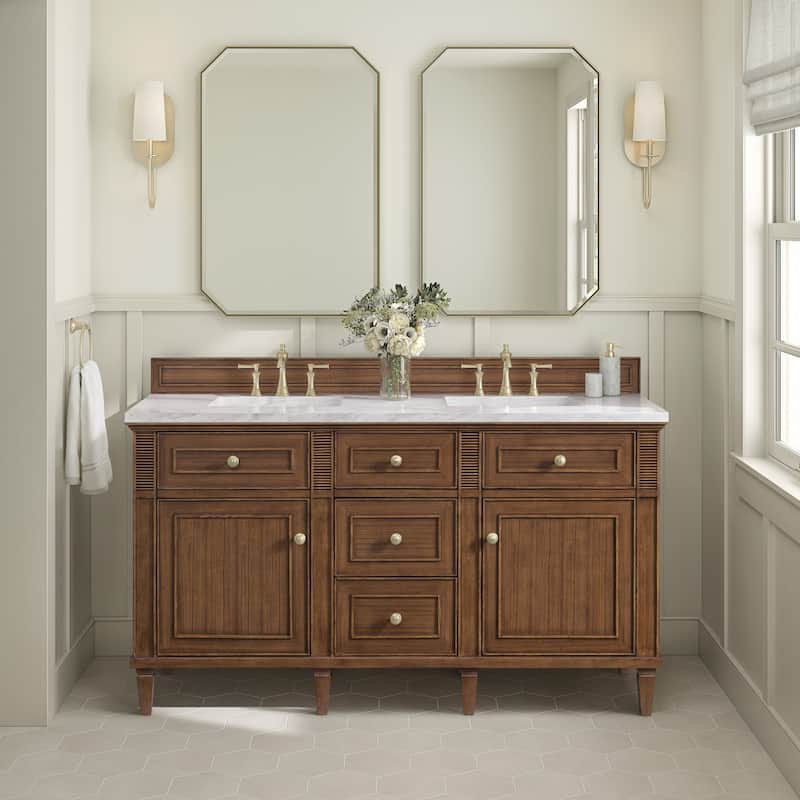 James Martin Vanities 424-V60D-3WZ Lorelai 60" Double Basin Wood