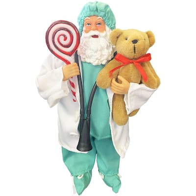 12" Doc with Bear and Sucker Claus