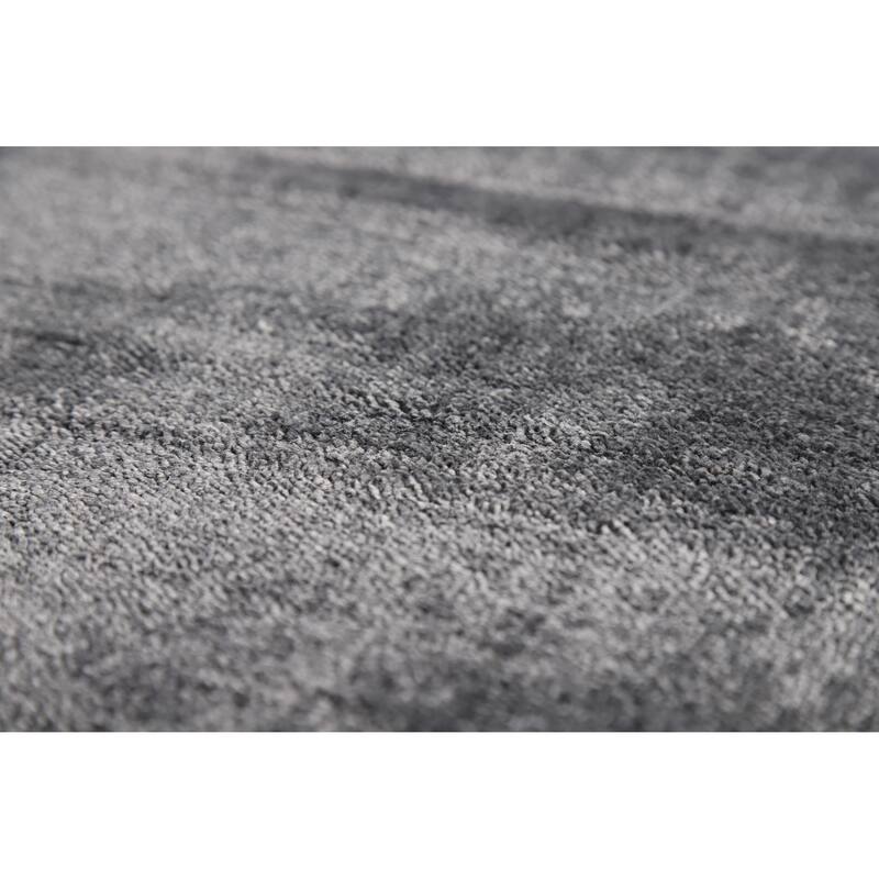 Hand Knotted Oriental 100% Wool Carpet Tribal Animal Pictorial Greys & Charcoal Gabbeh Area Rug - 5' 9'' X 4' 5''