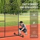 preview thumbnail 16 of 33, Screen Baseball for Batting Cage Heavy Duty Pitching Net for Pitchers Protection