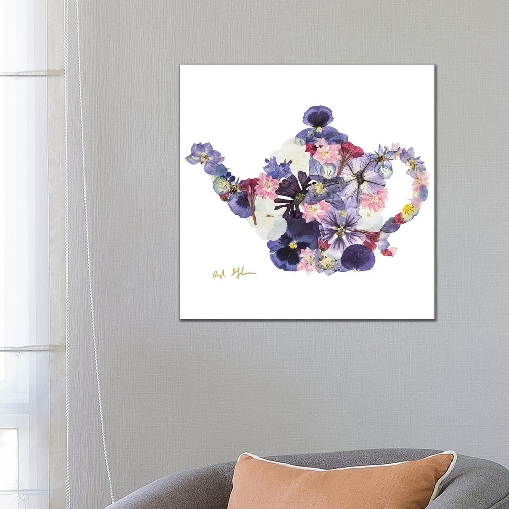 iCanvas "Teapot" by Oxeye Floral Co Canvas Print