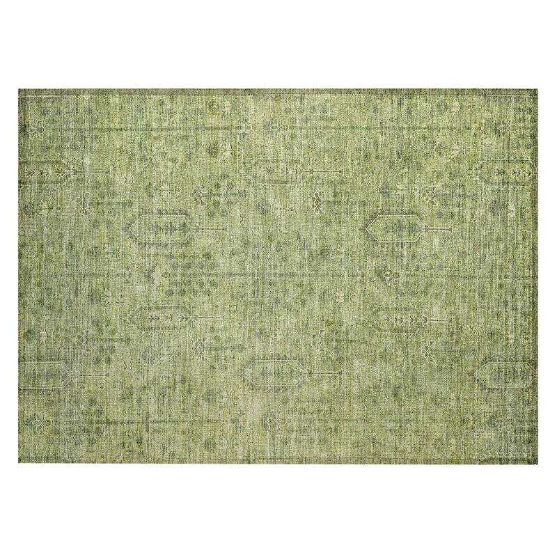 Machine Washable Indoor/ Outdoor Chantille Traditional Distressed Rug