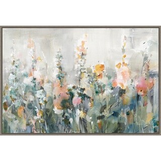 Rustic Garden by Danhui Nai Framed Canvas Wall Art Print - Sylvie Greywash