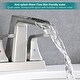 preview thumbnail 17 of 18, Vanityfair Double Handle Centerset Waterfall Bathroom Sink Faucet with Drain Assembly