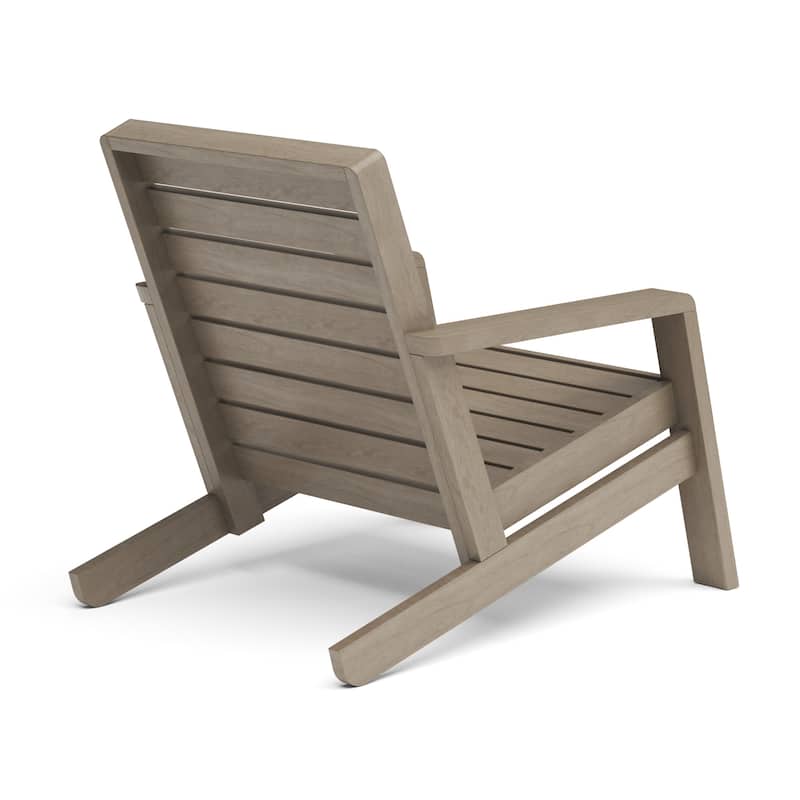 Homestyles Sustain Gray Wood Outdoor Lounge Chair