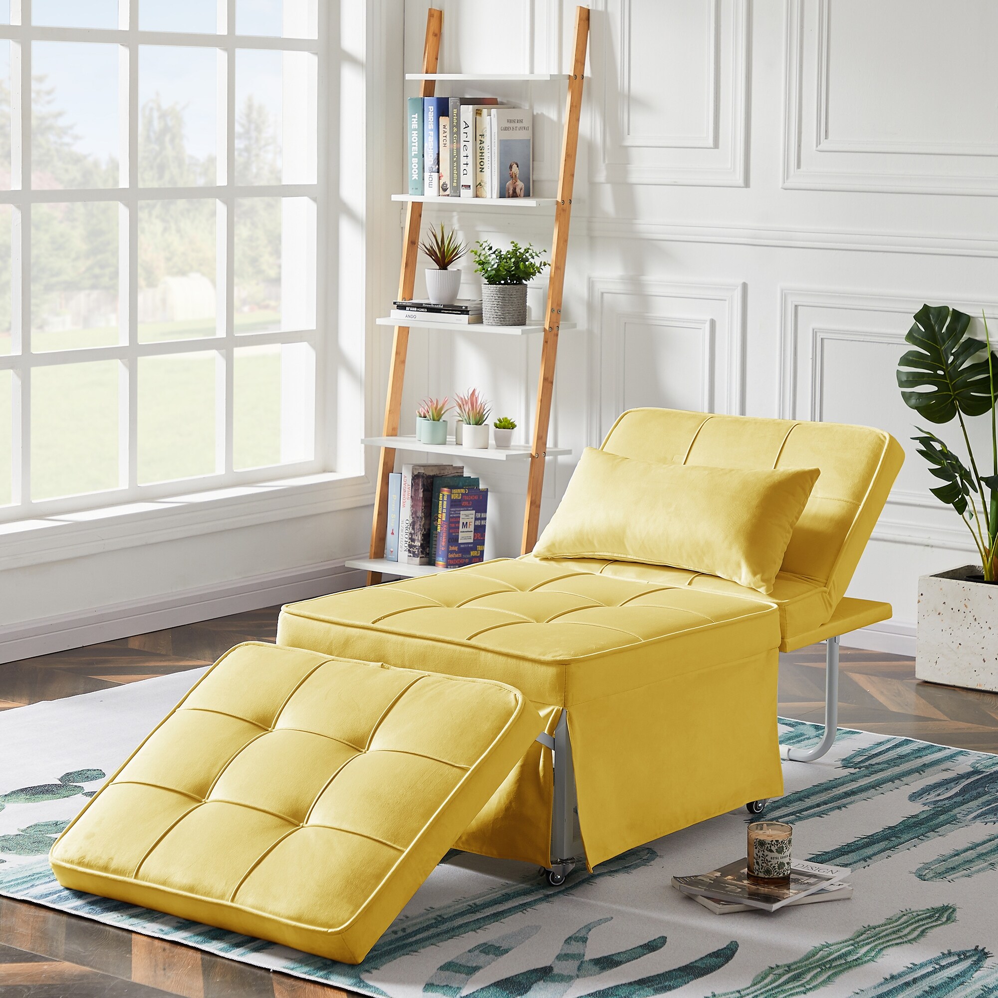 Sofa with folding store backrest