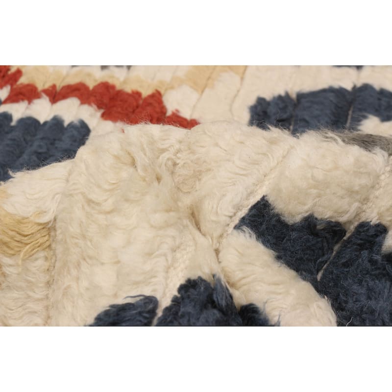 ECARPETGALLERY Hand-knotted Tangier Cream Wool Rug - 5'4 x 8'0