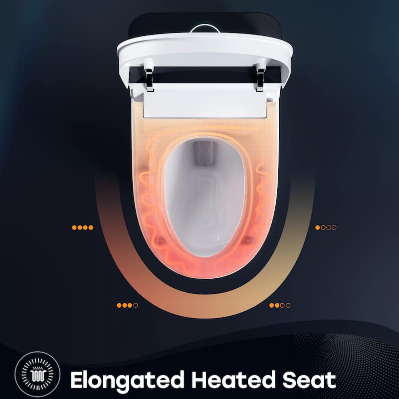 HOROW T38P Advanced ADA Chair Height Elongated Smart Toilet with Auto Open/Close Lid, Instant Warm Water, Heated Seat and Dryer
