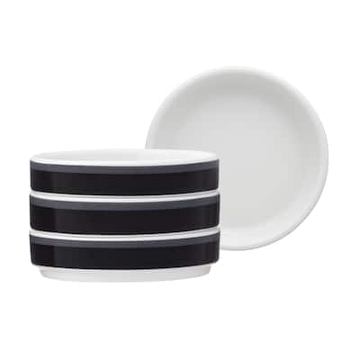 Noritake Colorstax Stripe Set Of 4 Stax Mini Plates, 3-3/4"