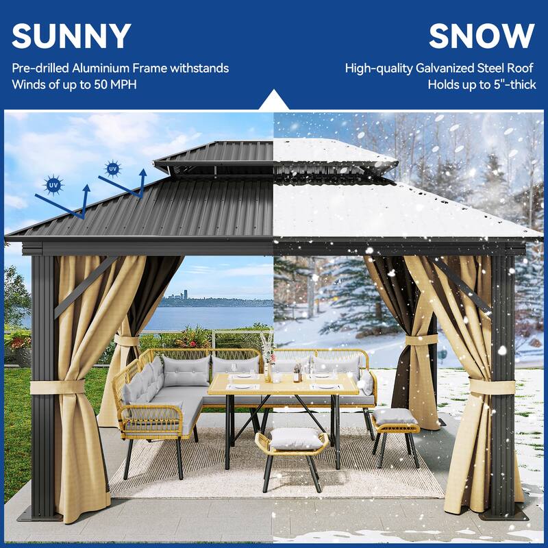 Outdoor Metal Canopy Gazebo