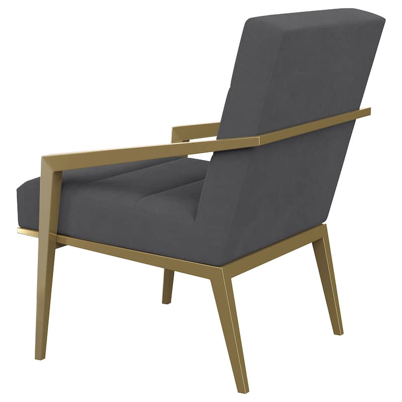 Kirra Upholstered Metal Arm Accent Chair
