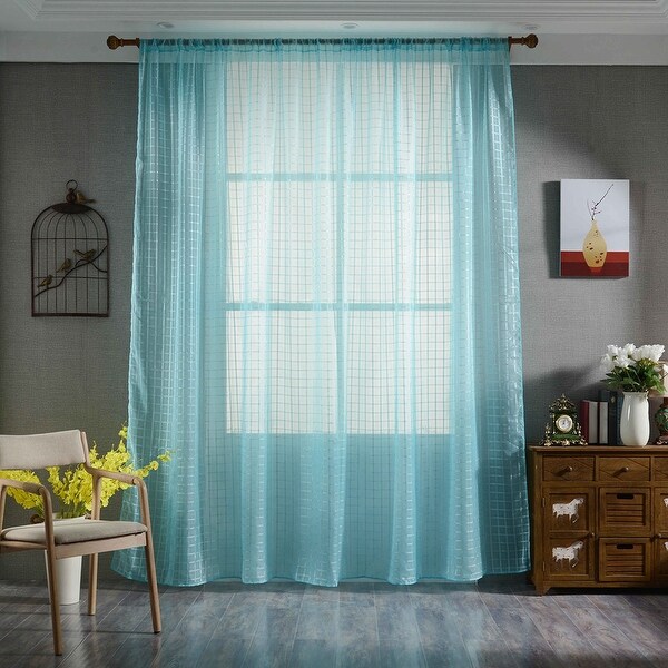Shop 78 7 X 39 4 Sheer Curtains Voile Tulle Window Scarf Curtain Panels On Sale Overstock 17095502