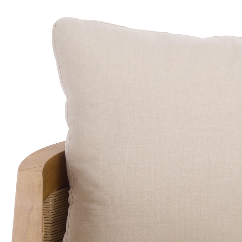 SAFAVIEH Couture Skipper Teak Patio Chair - 31"W x 30"D x 24"H