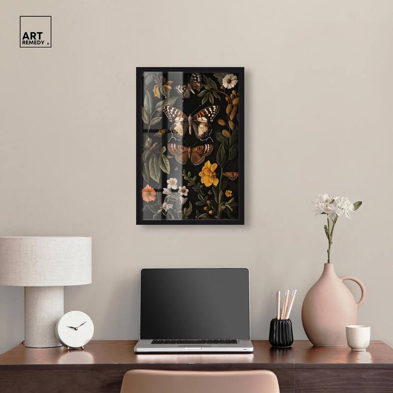 Winged Visitors I Shadowbox by Art Remedy