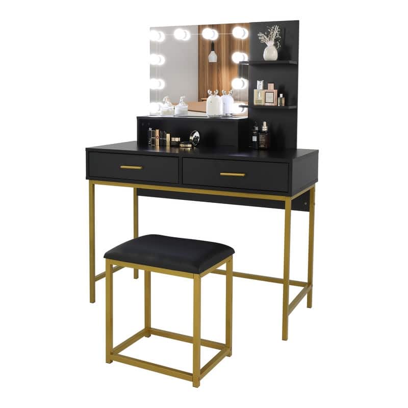 Black Large Vanity Set