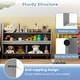 preview thumbnail 9 of 18, Costway Kids Toy Storage Organizer with 2 Movable Drawers Open Shelf - See Details