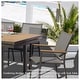 preview thumbnail 6 of 18, Catania Dark Gray 11-Piece Aluminum Outdoor Dining Set with Sling Set in Pewter