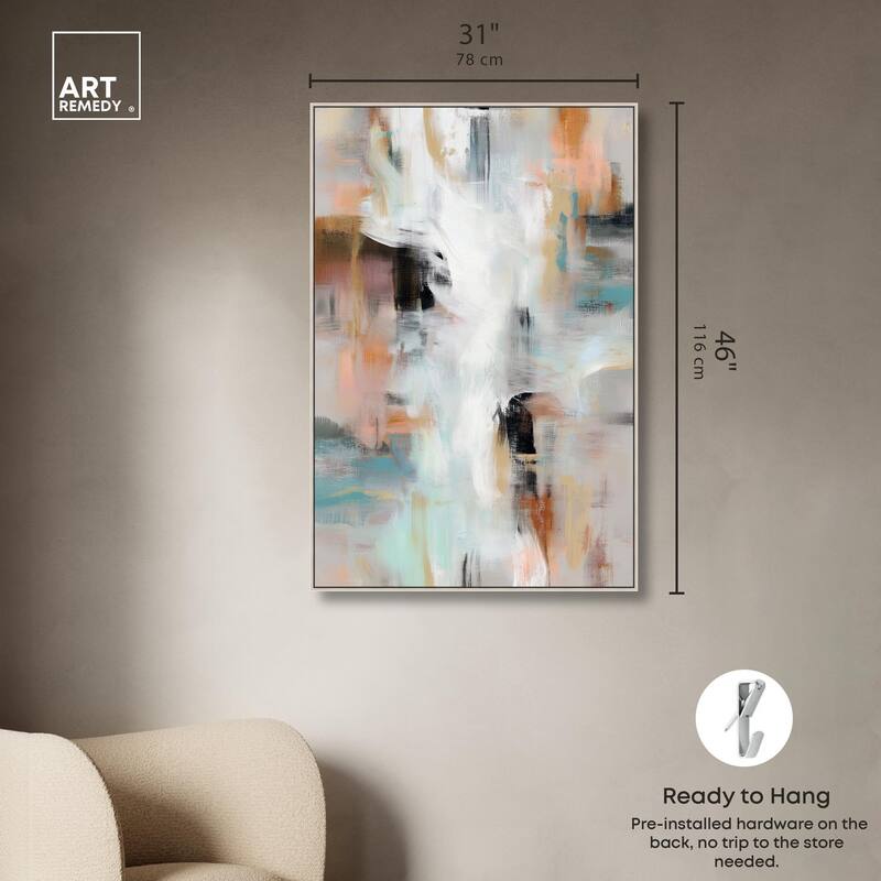 Gilded Mist Canvas by Art Remedy