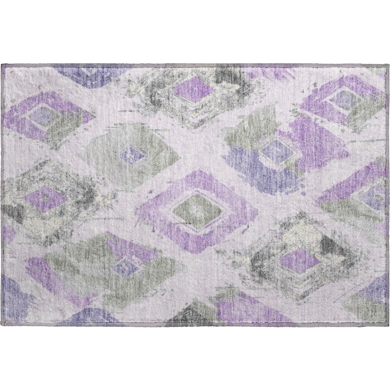 Premium Washable Super Soft Modern Diamonds Mayfield Rug