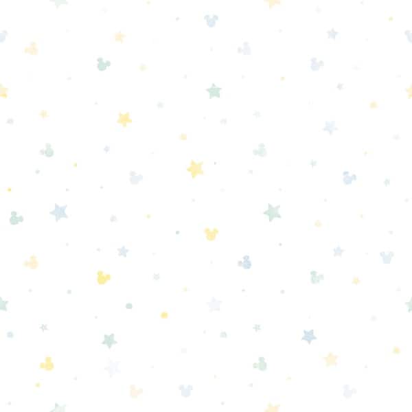 slide 2 of 7, Blue Mickey Mouse Confetti Peel and Stick Wallpaper by RoomMates