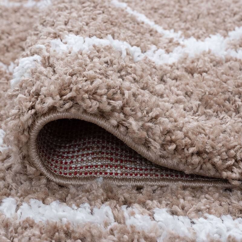 Joy Shag Moroccan Stripe Indoor Area Rug