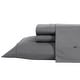 preview thumbnail 58 of 139, Nautica Cotton Percale Deep Pocket Bed Sheet Sets Full - Solid Dark Grey