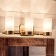 preview thumbnail 1 of 5, Luxury Contemporary Bathroom Vanity Light, 7.5"H x 24.75"W, Mid-Century Modern Style, Brushed Bronze Finish by Urban Ambiance