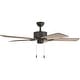 preview thumbnail 5 of 6, 52" Prominence Home Glencrest Bronze Farmhouse Ceiling Fan with No Light, Remote Control