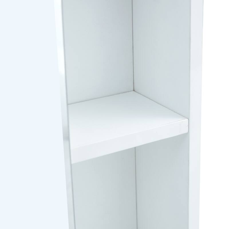 Wall-Mounted Bathroom Mirror Cabinet with Shelves, Towel Rack, and Storage Compartments，Over the Toilet Medicine Cabinet