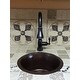 preview thumbnail 2 of 4, Miseno Round 15" Copper Drop-In or Undermount Bar Sink