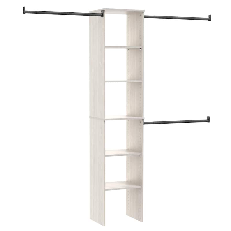 ClosetMaid SuiteSymphony 16-inch Tower Closet Organizer - White Timber