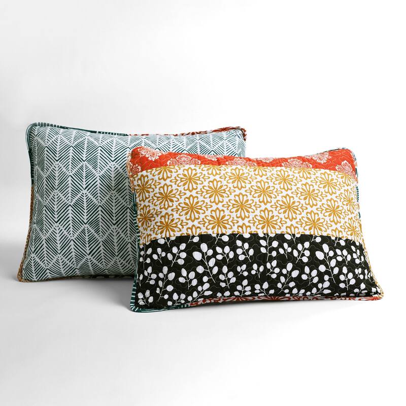 The Curated Nomad La Boheme 3-piece Striped Patterned Quilt Set