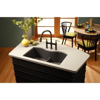 Elkay Explore Three Hole Bridge Faucet with Pull-down Spray and Lever ...