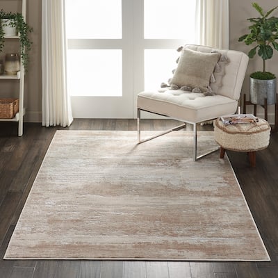 Rustic Textures Distressed Modern Abstract Area Rug