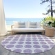preview thumbnail 88 of 118, Machine Washable Indoor/ Outdoor Polka Dots Chantille Rug Lavender - 8' x 8'